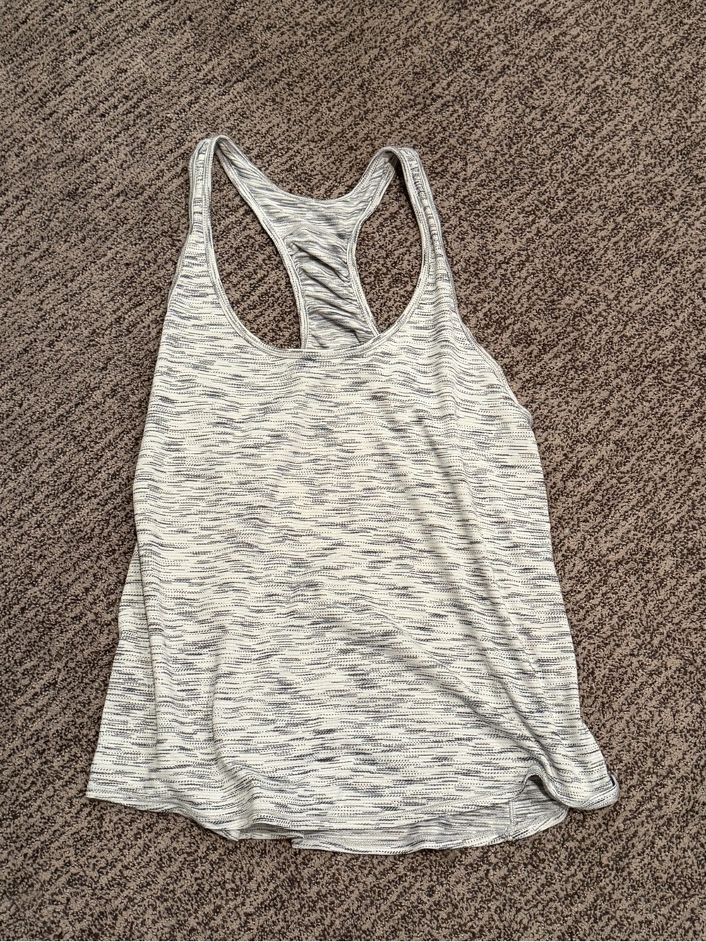 lululemon athletica Heather Gray Space-Dye Racerback Tank